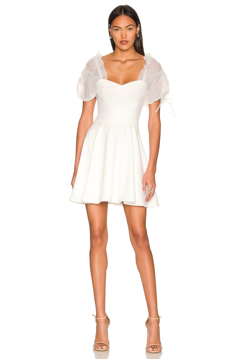 Amanda Uprichard Dress Ivory by Revolve GOOFASH