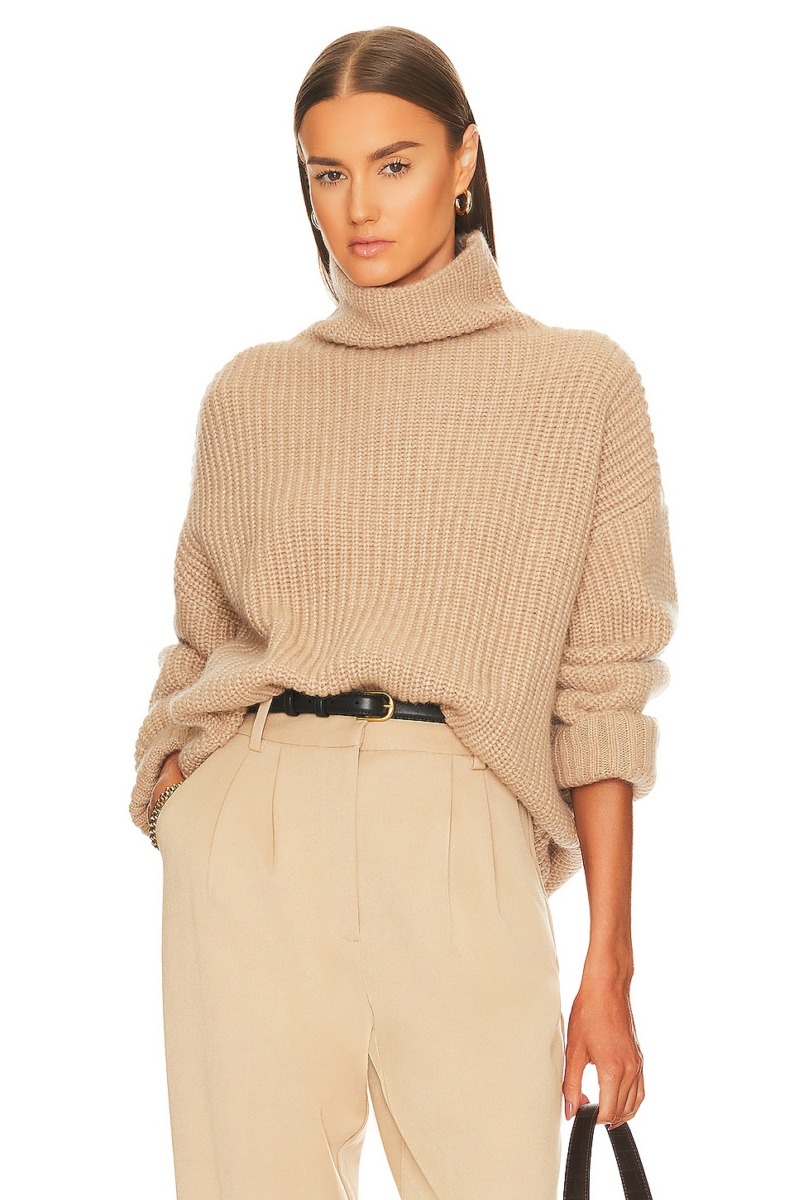 Anine Bing - Sweater Camel - Revolve GOOFASH