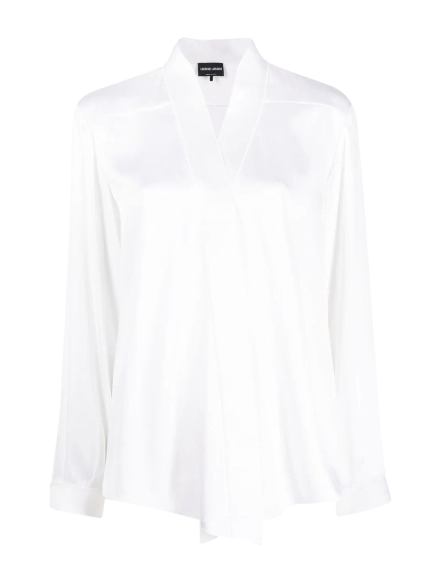 Armani Lady White Shirt by Suitnegozi GOOFASH