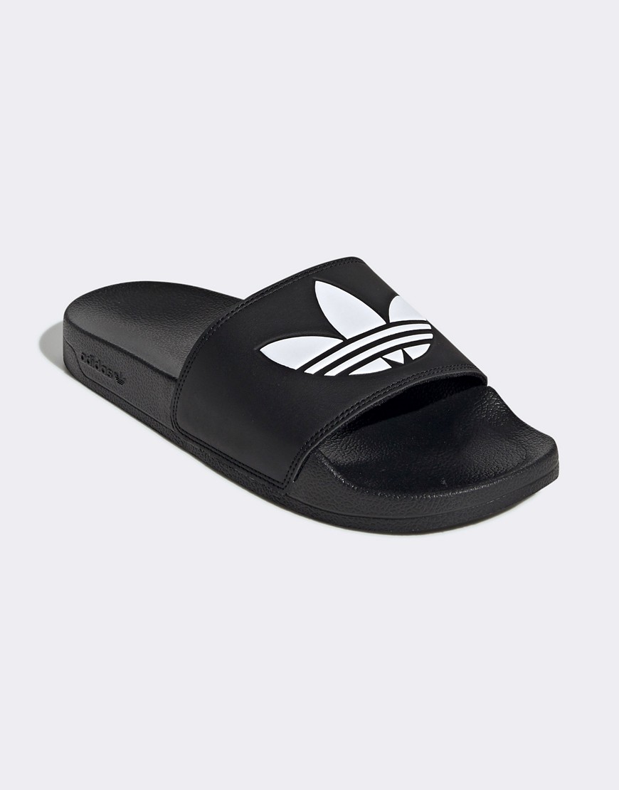 Asos - Black Sliders for Women by Adidas GOOFASH