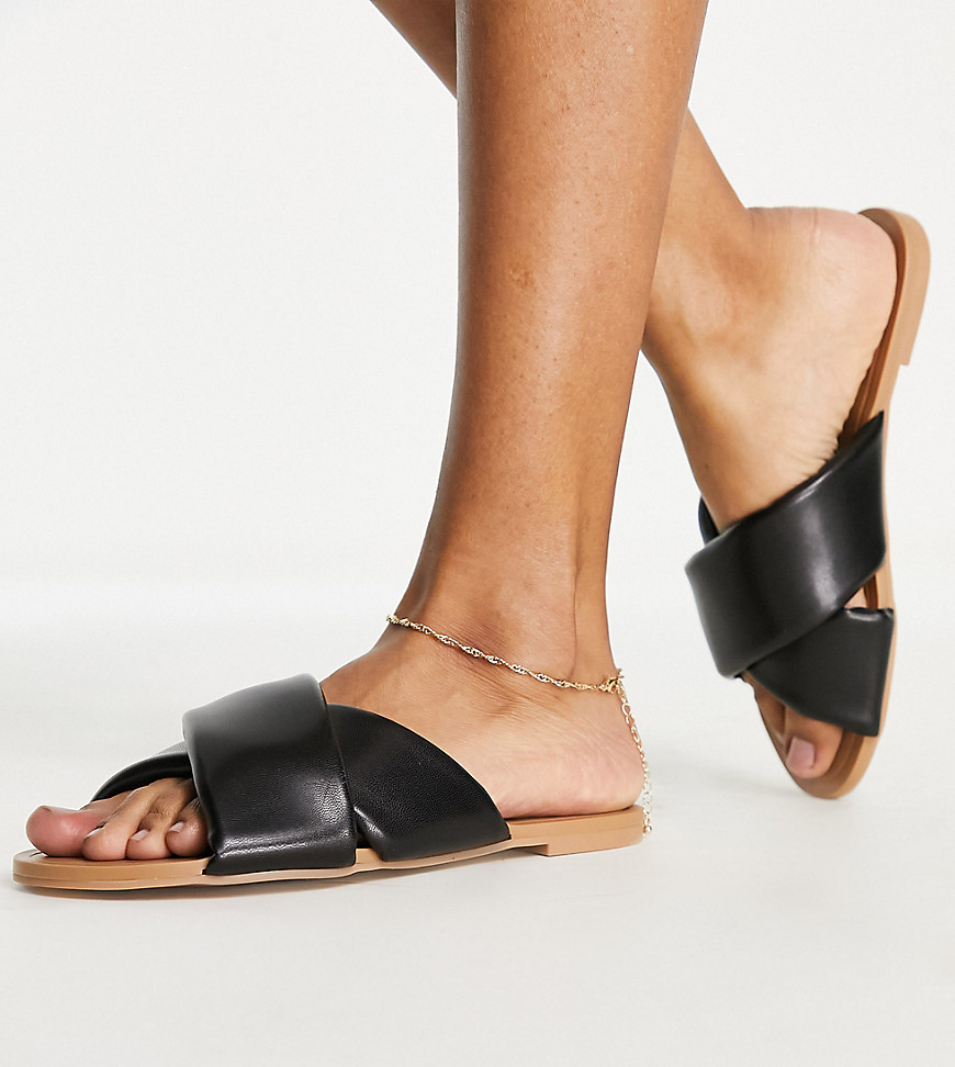 Asos - Black - Women's Flat Sandals GOOFASH