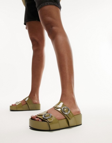 Asos Green Sandals Topshop Woman GOOFASH