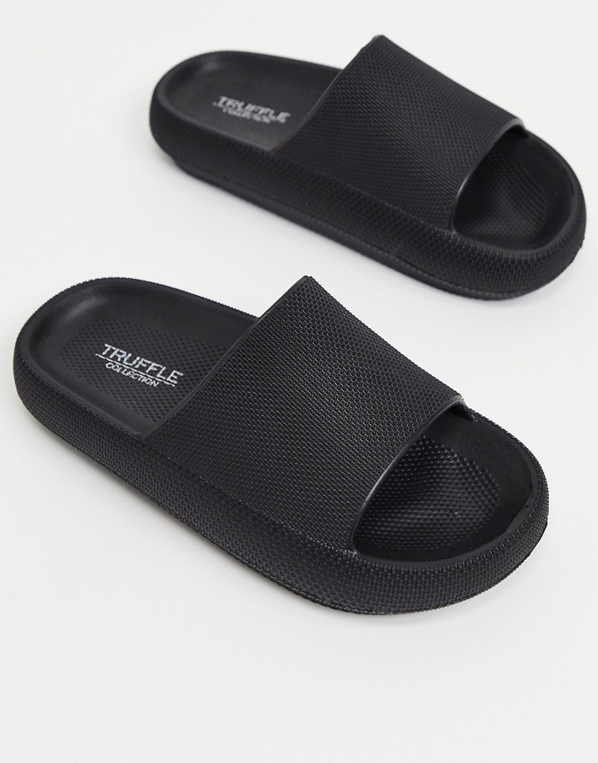 Asos - Women Sliders in Black from Truffle Collection GOOFASH