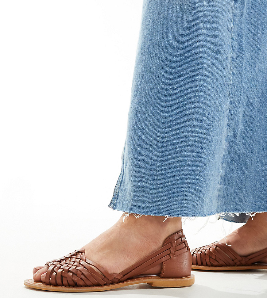 Asos - Women's Flat Sandals Brown GOOFASH