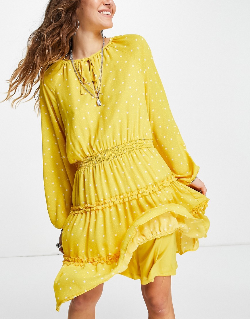 Asos - Yellow Mini Dress Vila Woman GOOFASH