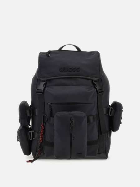 Backpack in Black by Guess GOOFASH
