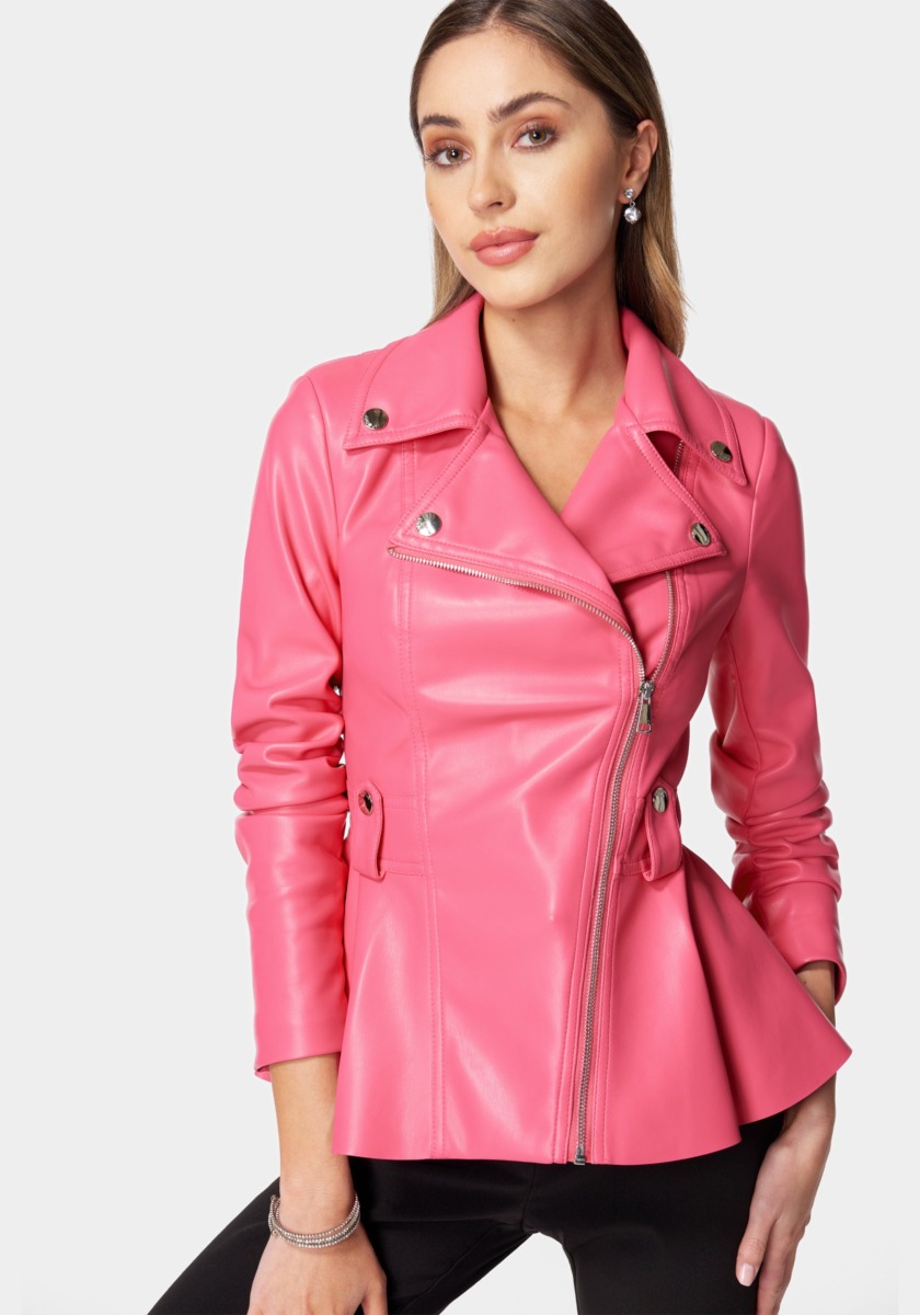 Bebe - Women's Jacket in Pink GOOFASH