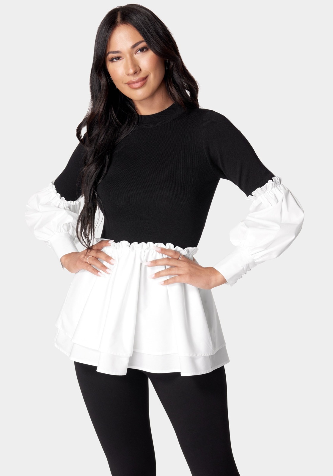 Bebe - Women's Sweater - White GOOFASH