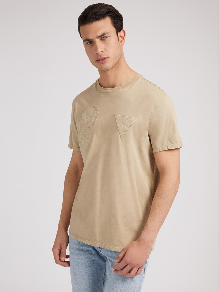 Beige T-Shirt for Man at Guess GOOFASH