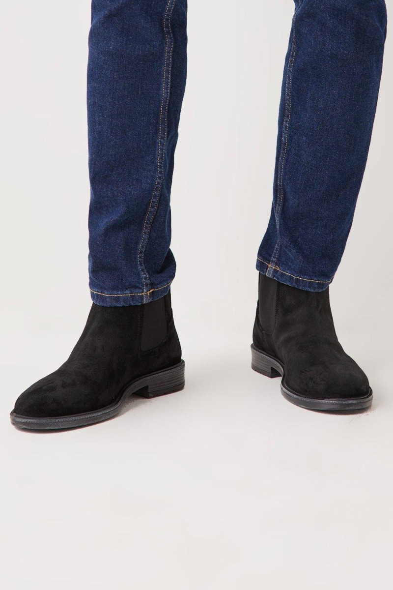 Black Gents Boots - Burton GOOFASH