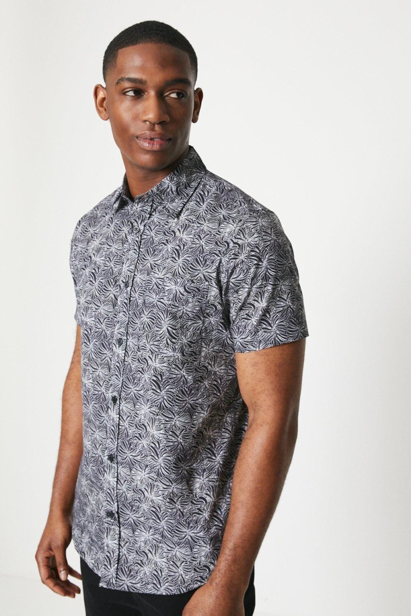 Black Men's Shirt Burton GOOFASH