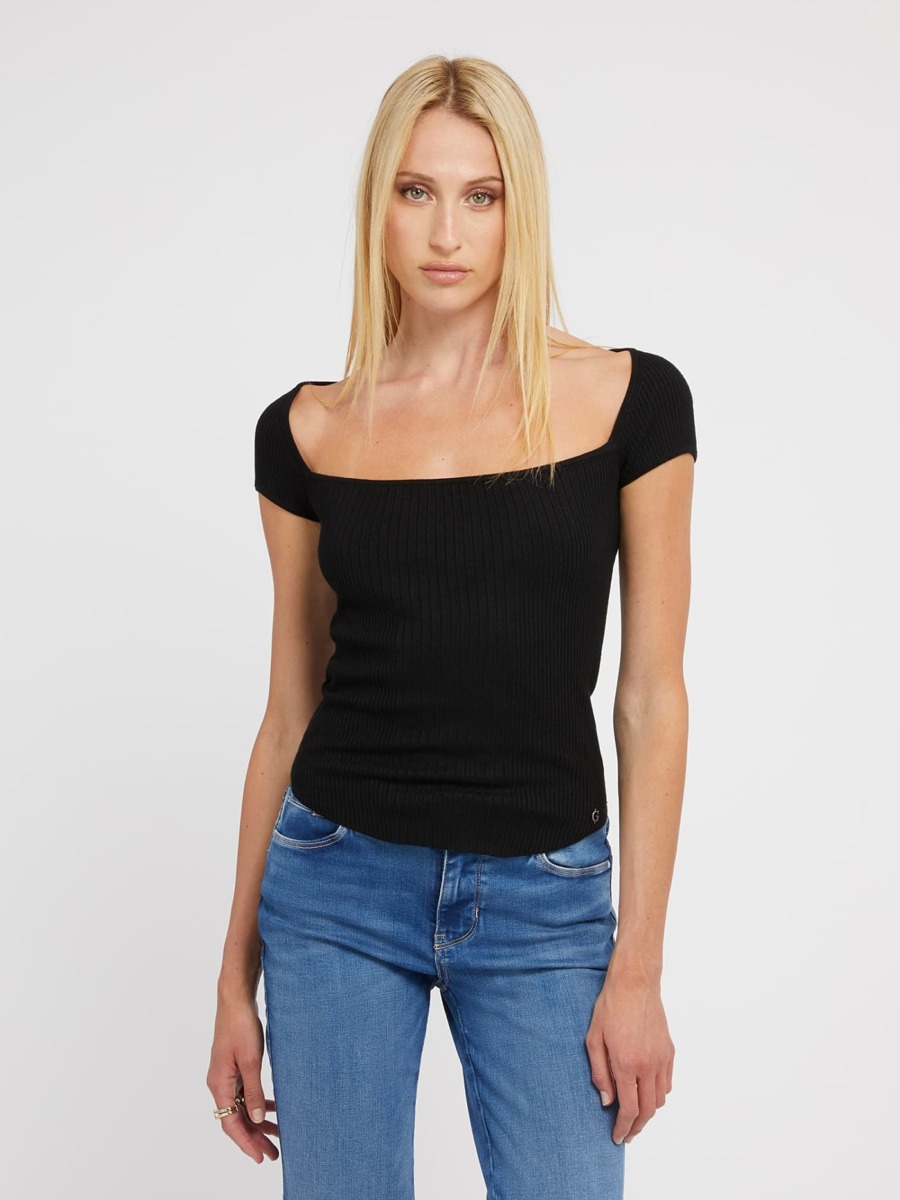 Black Top for Woman from Guess GOOFASH