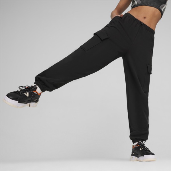 Black Women's Puma Dare To Relaxed Sweatpants GOOFASH