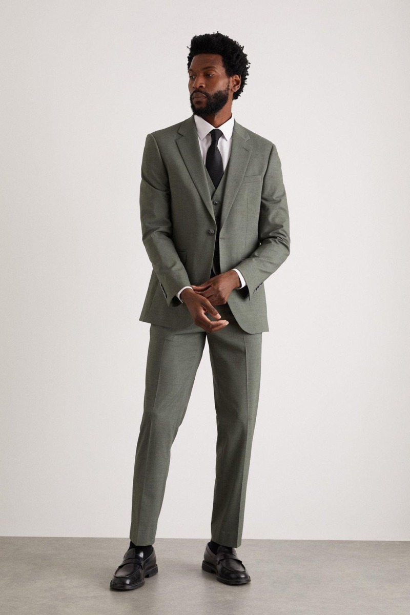 Blazer Khaki Burton Man GOOFASH