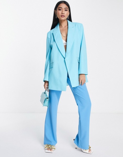 Blazer in Blue for Woman from Asos GOOFASH