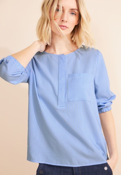 Blouse Blue for Women by Street One GOOFASH