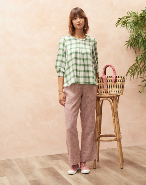 Blouse Green for Woman from Brora GOOFASH