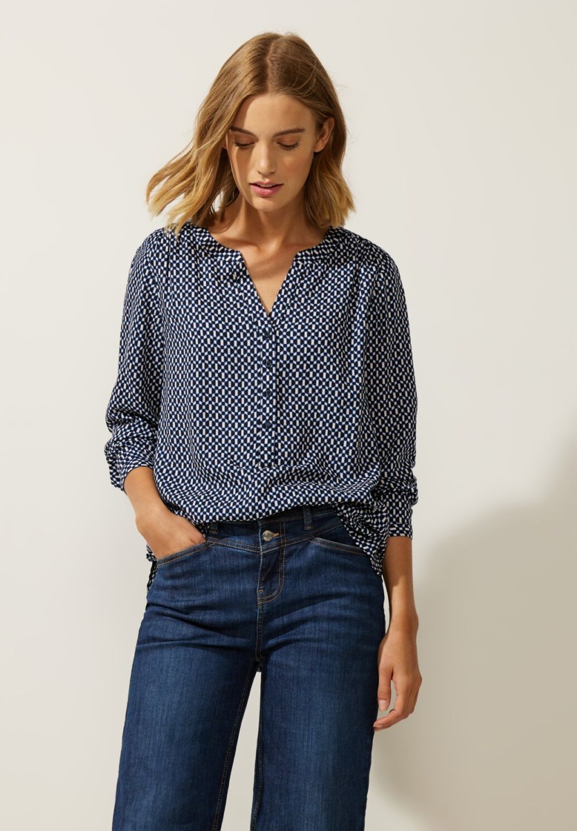 Blouse in Blue - Street One GOOFASH