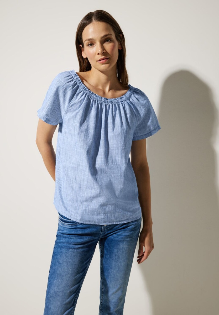 Blouse in Blue for Women at Street One GOOFASH