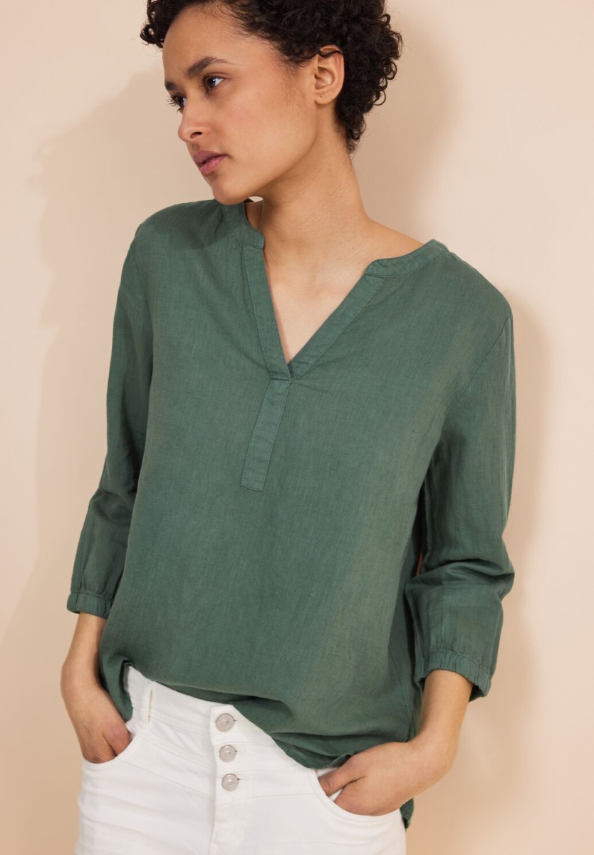 Blouse in Green for Women by Street One GOOFASH