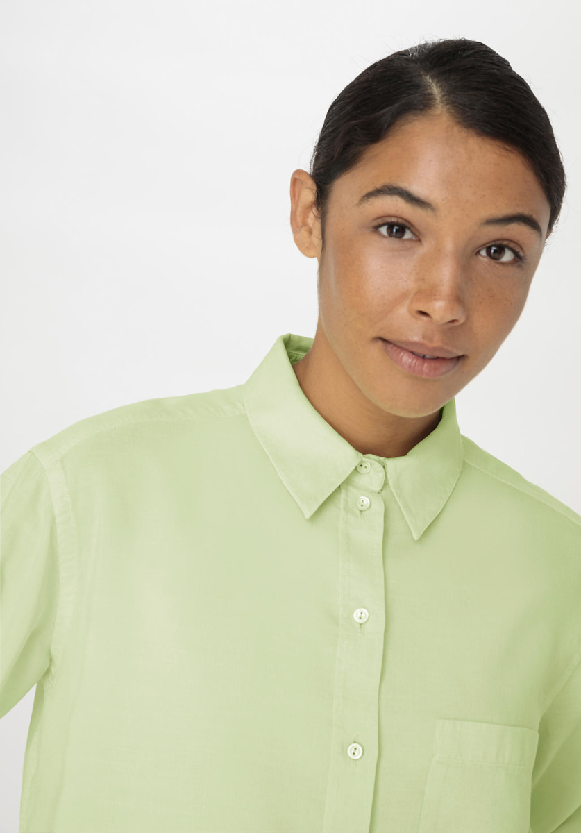 Blouse in Green for Women from Hessnatur GOOFASH