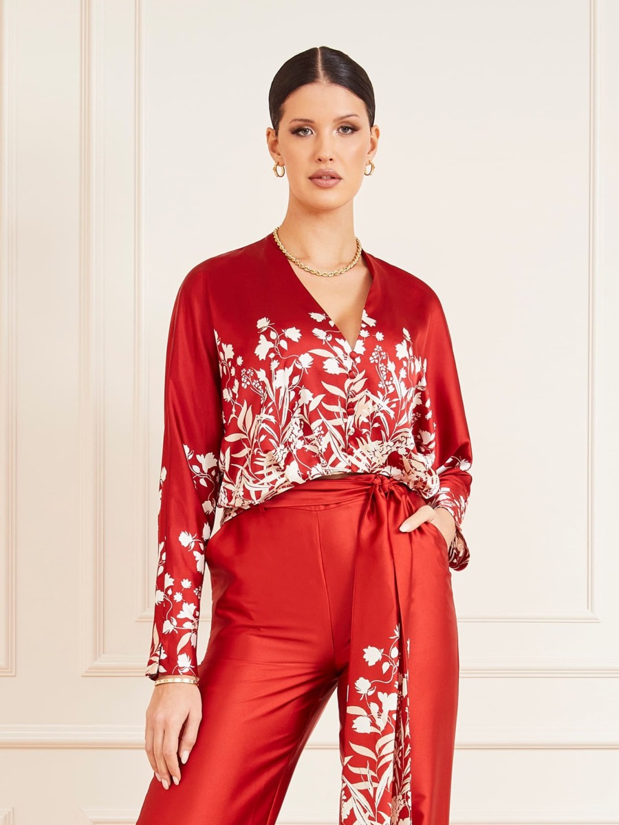 Blouse in Print for Woman by Guess GOOFASH