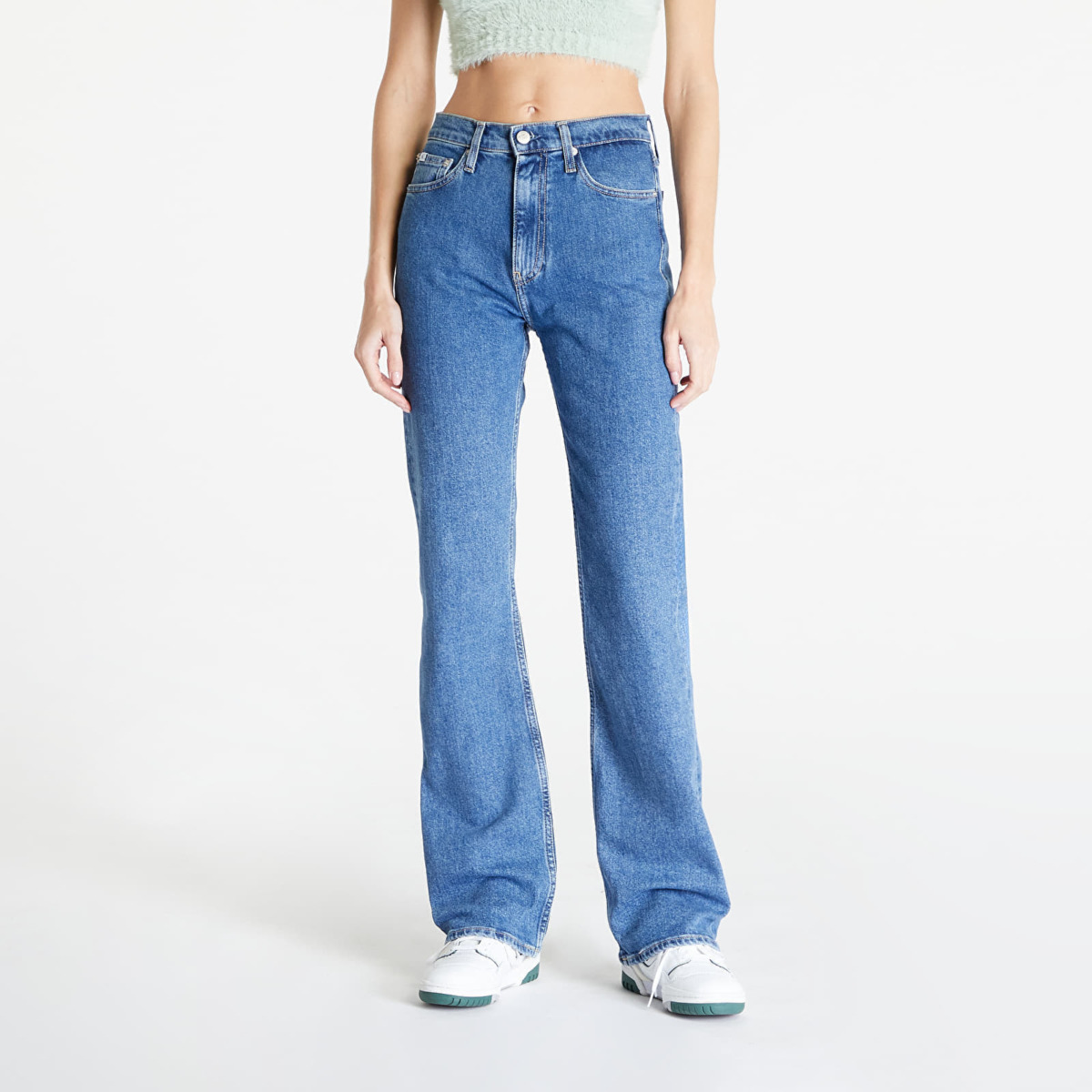 Blue Bootcut Jeans by Footshop GOOFASH