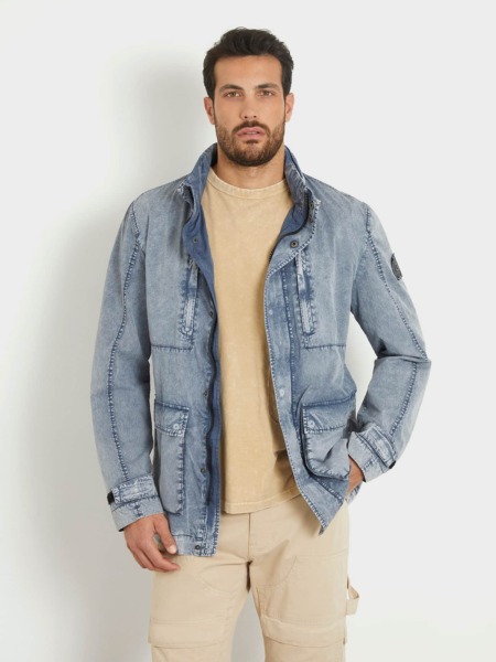 Blue Jacket for Man by Guess GOOFASH