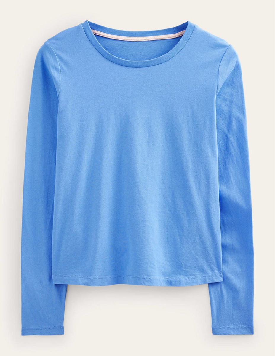 Blue Long Sleeve Top for Woman by Boden GOOFASH