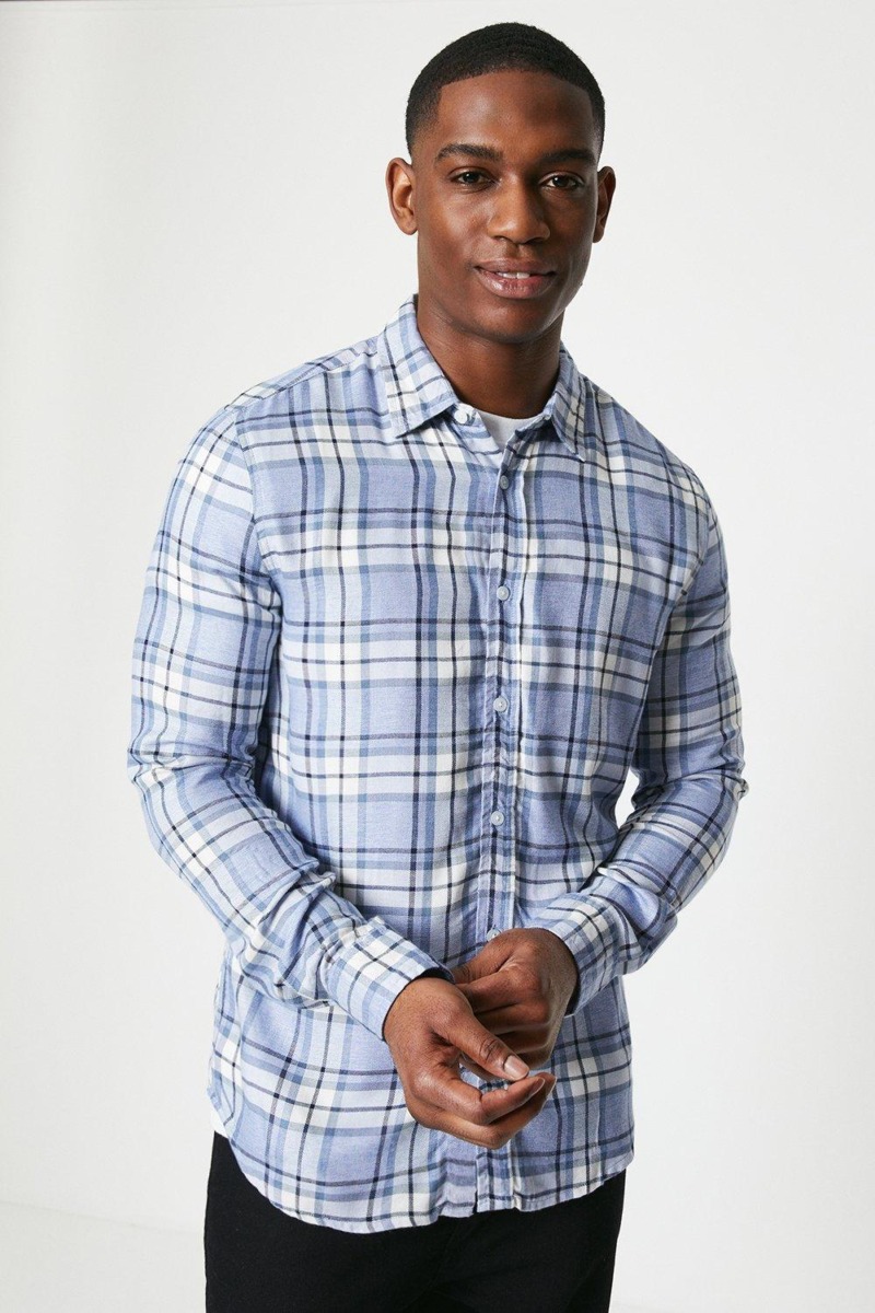 Blue Men Shirt - Burton GOOFASH