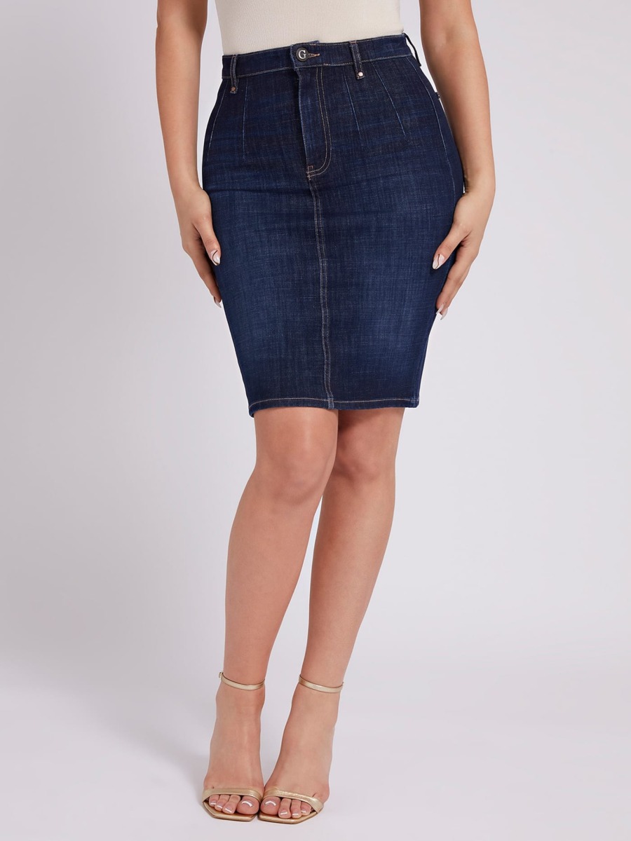 Blue Pencil Skirt for Woman by Guess GOOFASH