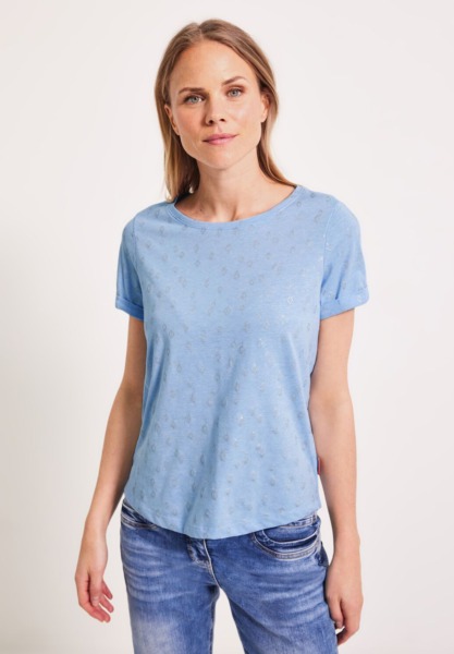 Blue T-Shirt - Women - Cecil GOOFASH