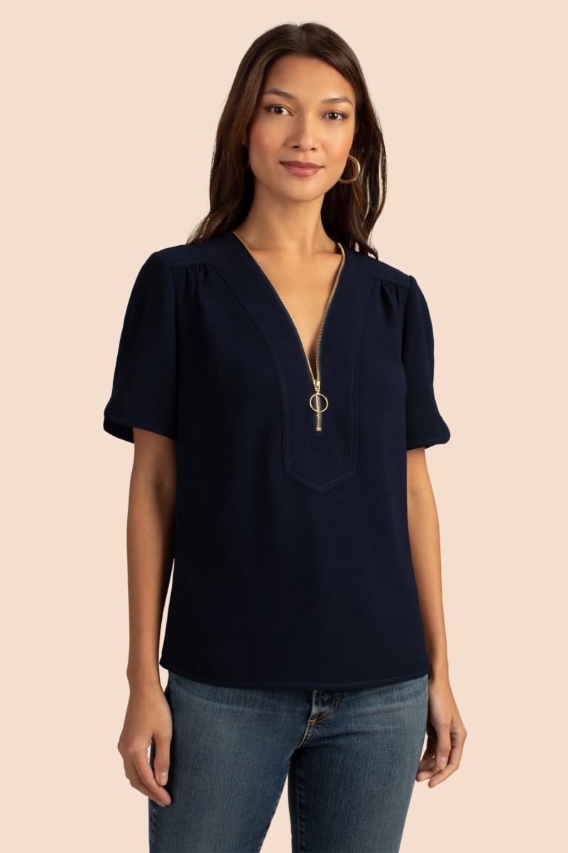 Blue Top for Woman from Trina Turk GOOFASH