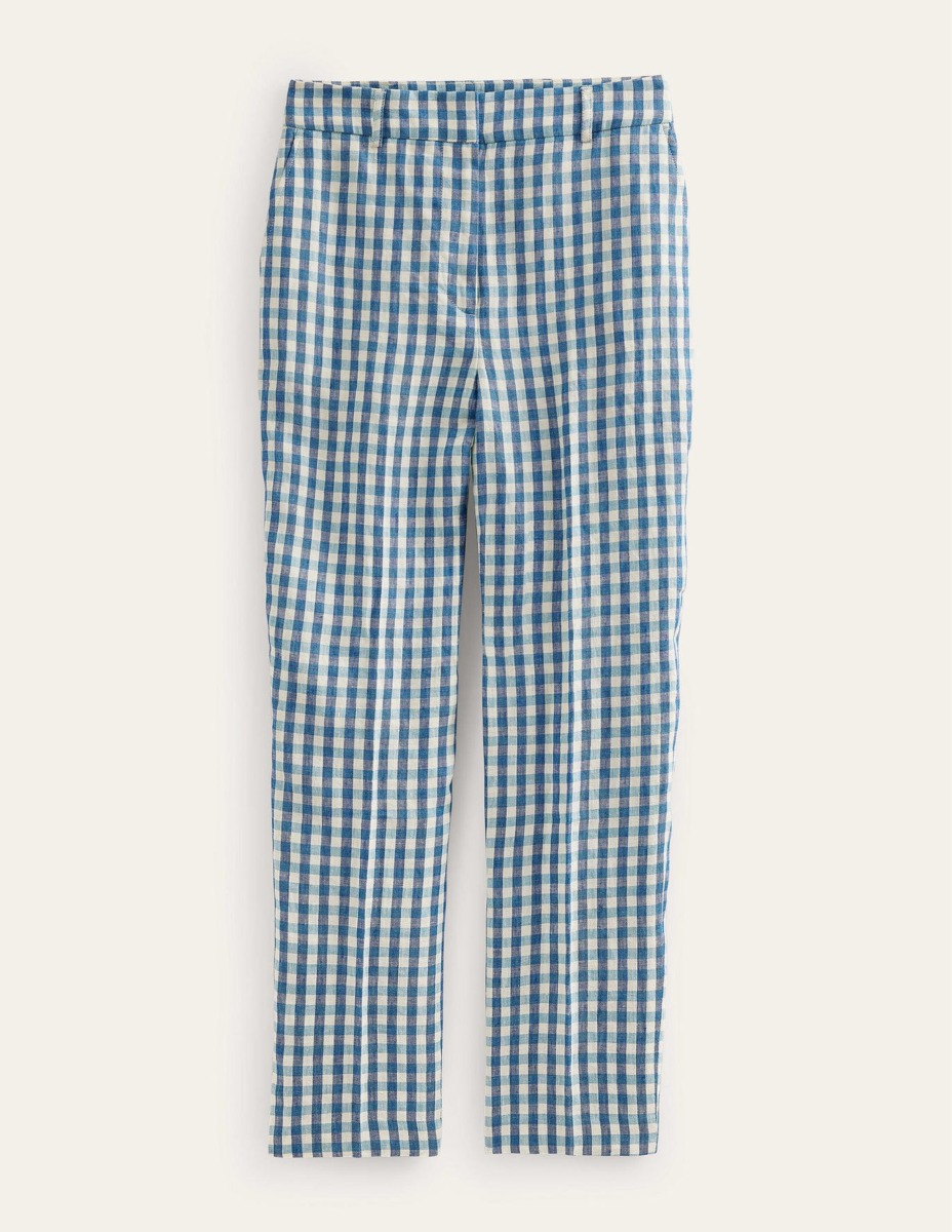 Boden Checked Trousers for Woman GOOFASH