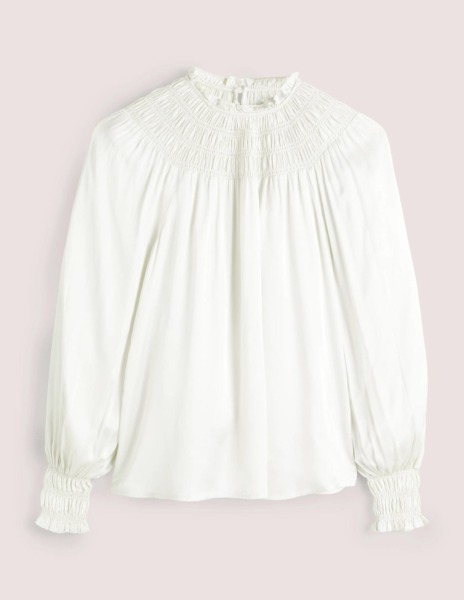 Boden - Ivory - Lady Top GOOFASH
