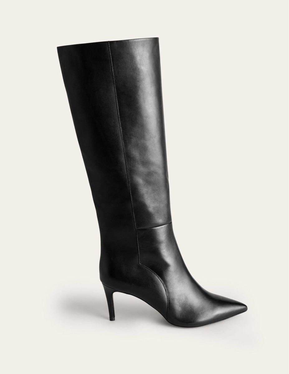 Boden - Knee High Boots Black - Women GOOFASH