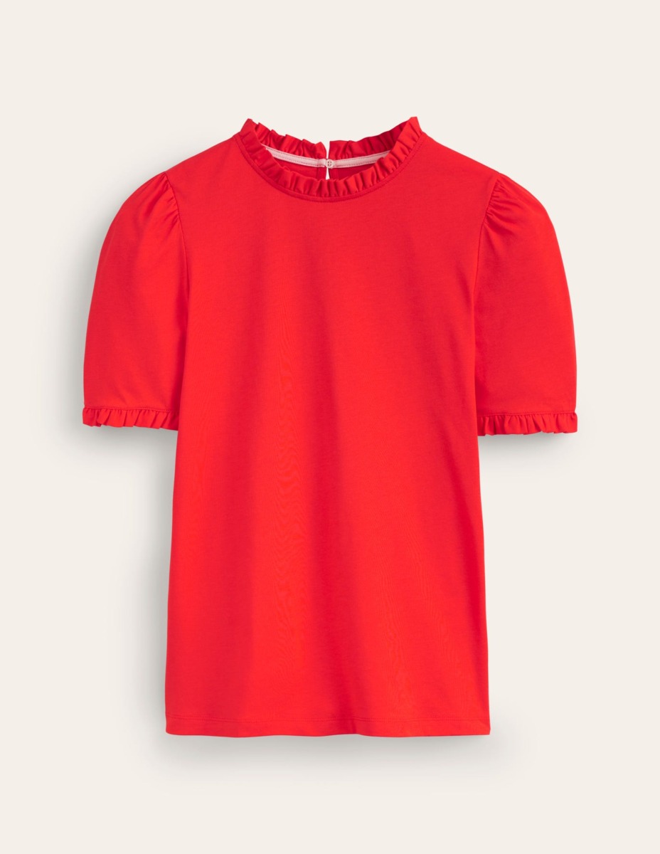 Boden Ladies T-Shirt Red GOOFASH