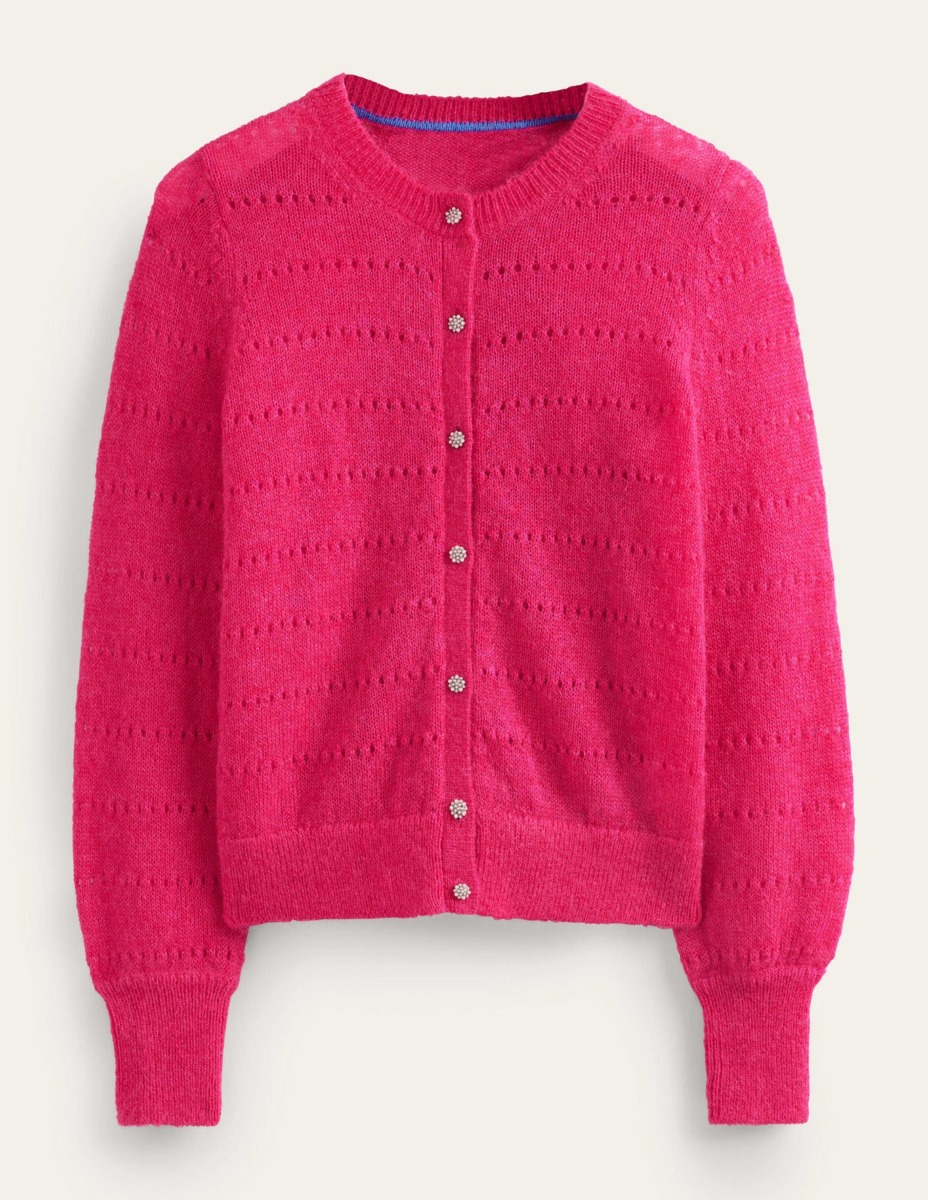 Boden - Lady Cardigan in Pink GOOFASH