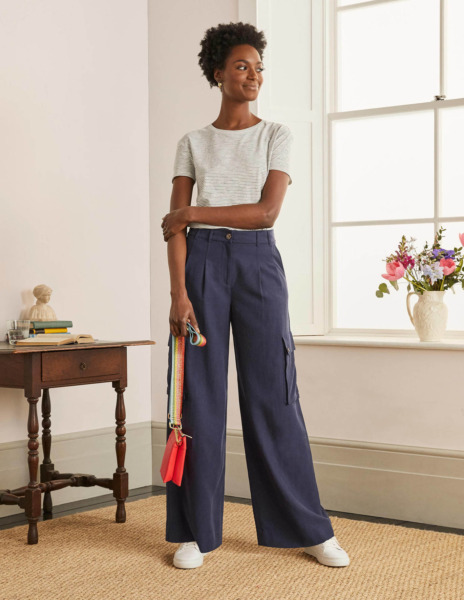 Boden - Lady Cargo Trousers Blue GOOFASH