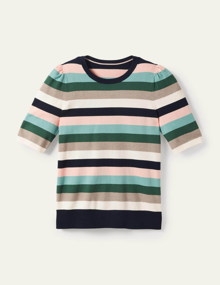 Boden - Lady Striped Knitted Top GOOFASH