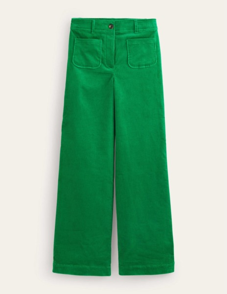 Boden Lady Trousers in Green GOOFASH