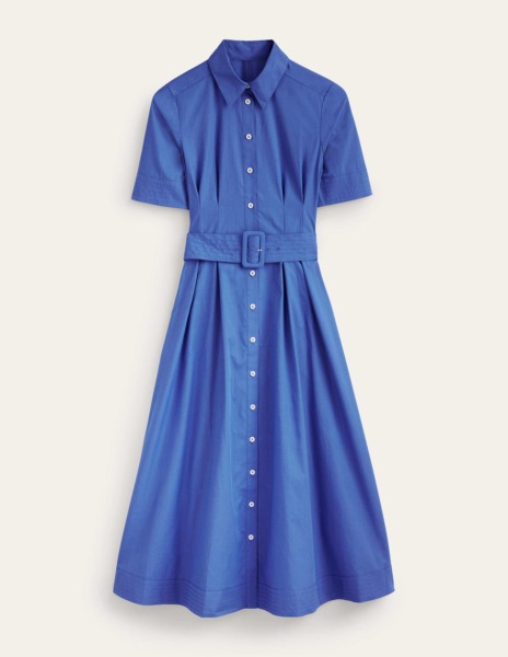 Boden Shirt Dress Blue Woman GOOFASH