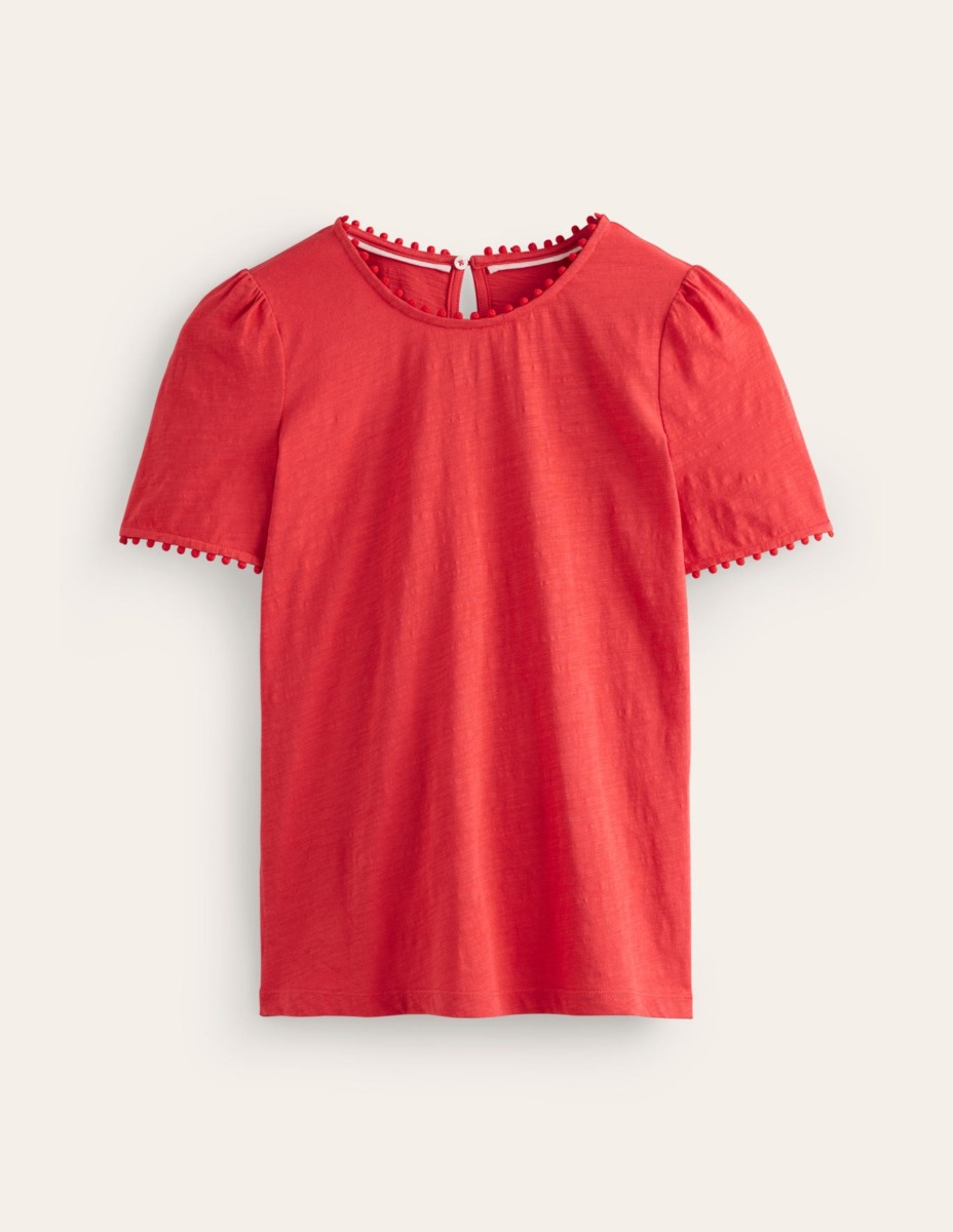 Boden - T-Shirt Red Woman GOOFASH