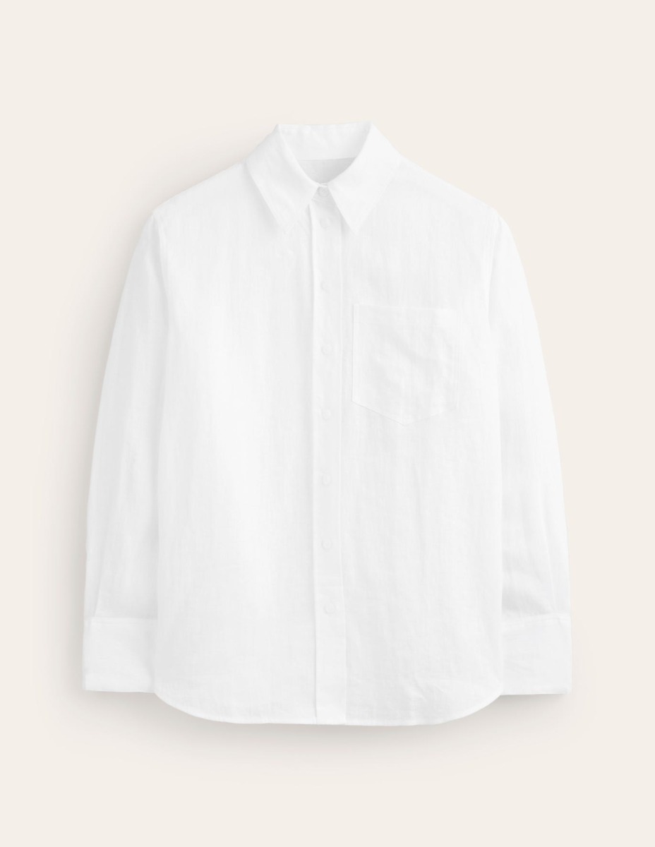 Boden - White Ladies Shirt GOOFASH