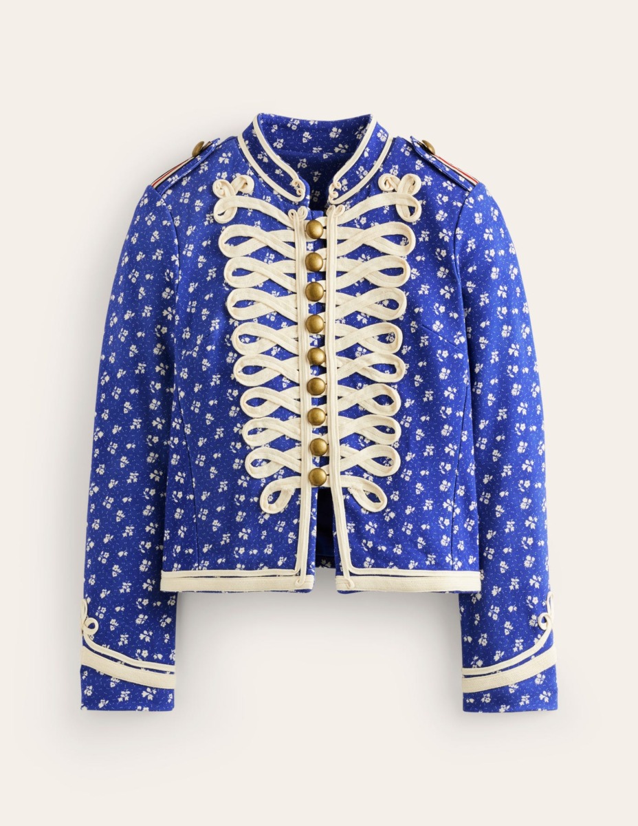 Boden Woman Military Jacket in Blue GOOFASH