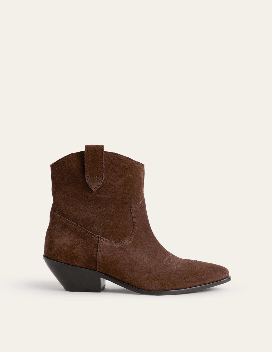 Boden Women Chocolate Ankle Boots GOOFASH