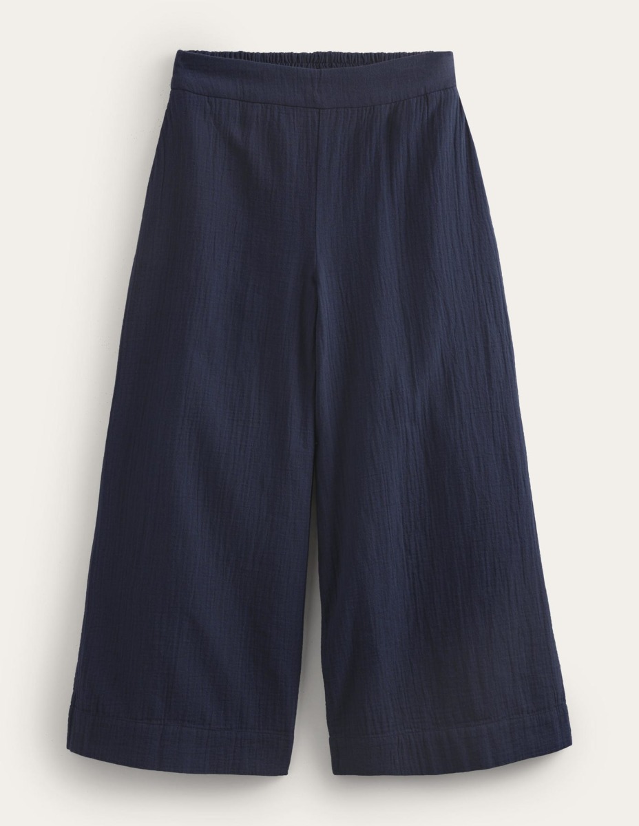 Boden - Women Cropped Trousers Blue GOOFASH