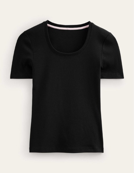 Boden - Women T-Shirt Black GOOFASH