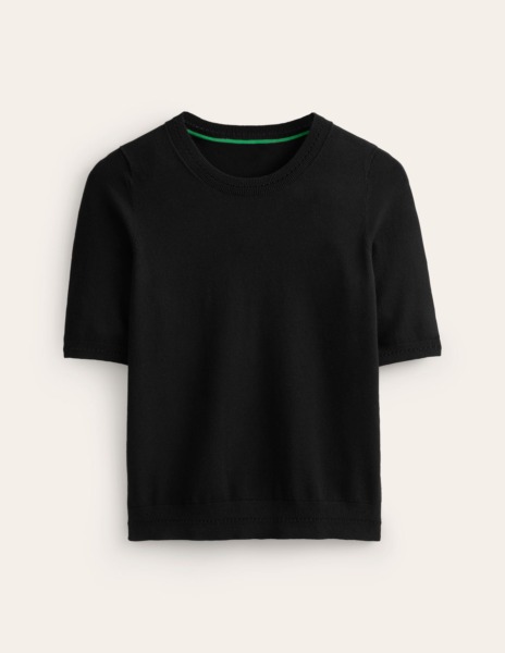 Boden - Women's Black T-Shirt GOOFASH