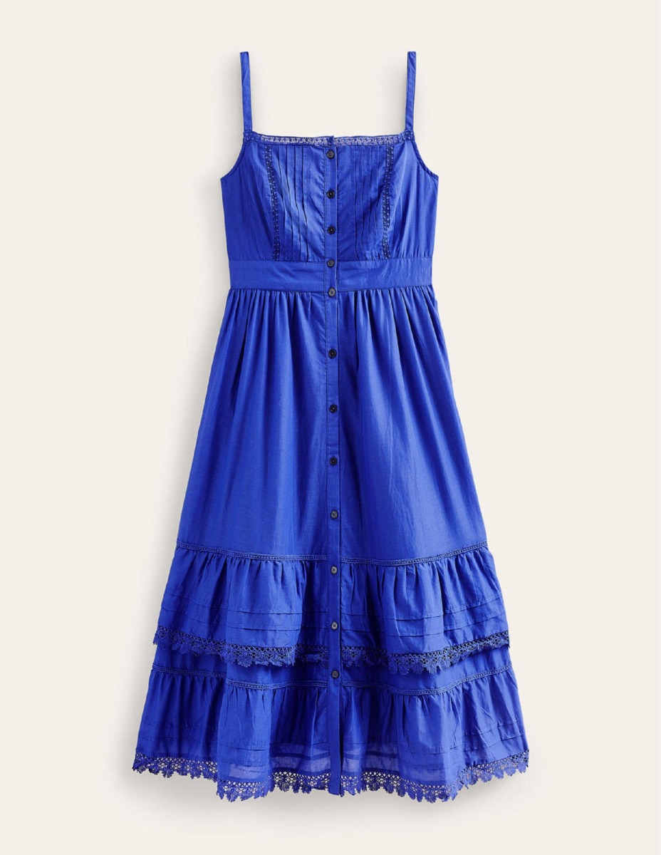 Boden - Womens Midi Dress in Blue GOOFASH
